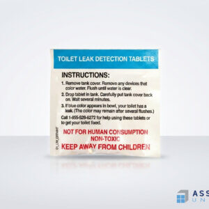 Toilet Leak Detection Tablets Pouch