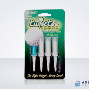 Twist Tee Adjustable Golf Tee Blister Packaging