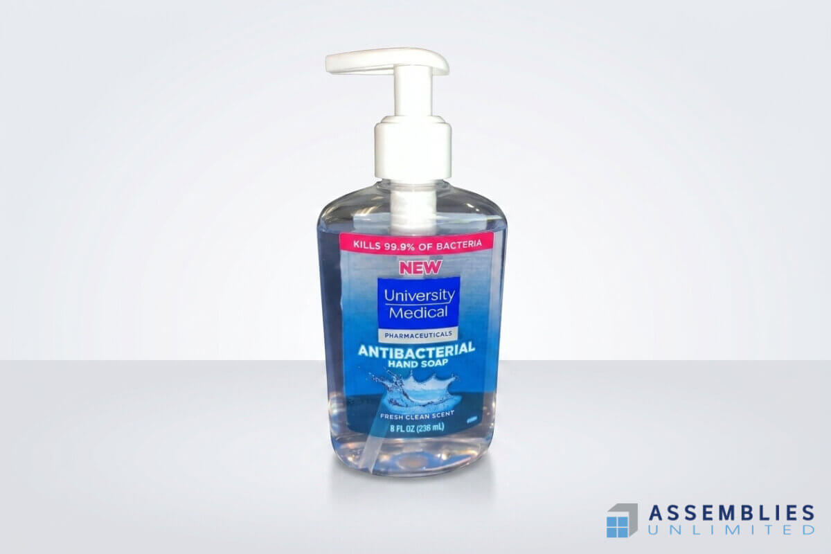 University Medical Antibacterial Hand Soap Bottle