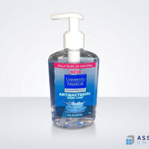 University Medical Antibacterial Hand Soap Bottle