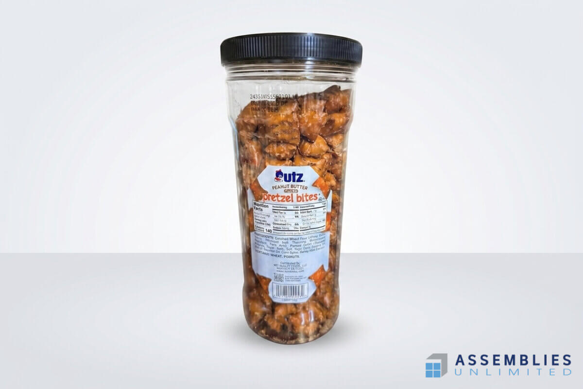 Utz Peanut Butter Pretzel Bottle Packaging