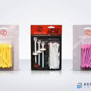 Zero Friction Golf Tees Blister Packaging