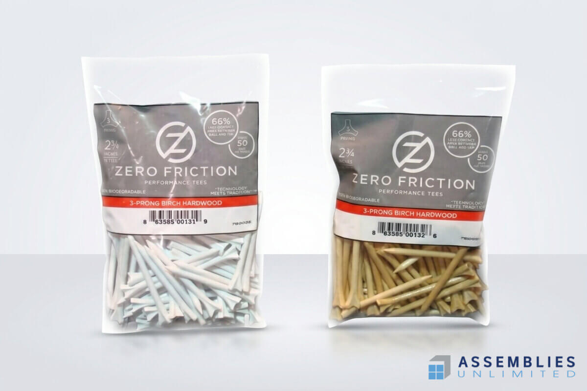 Zero Friction Performance Tees Bagging