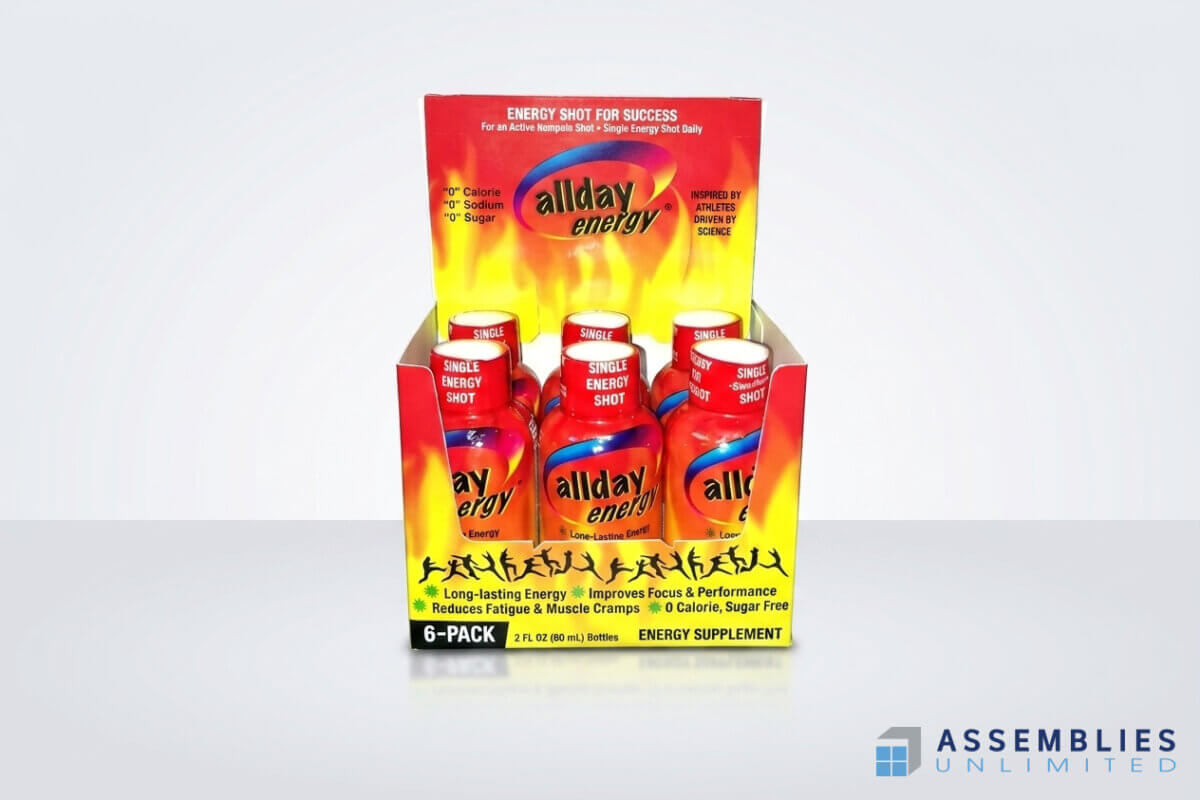 Allday Energy Supplement Bottle Filling 6 Pack
