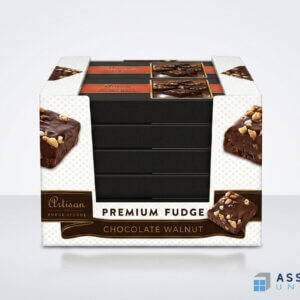 Artisan Premium Fudge Chocolate Walnut Pop Display