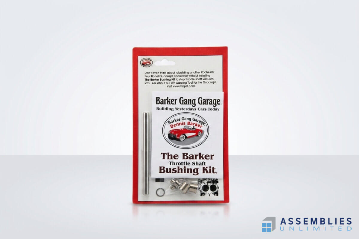 Barker Throttle Shaft Bushing Kit Skin Packaging