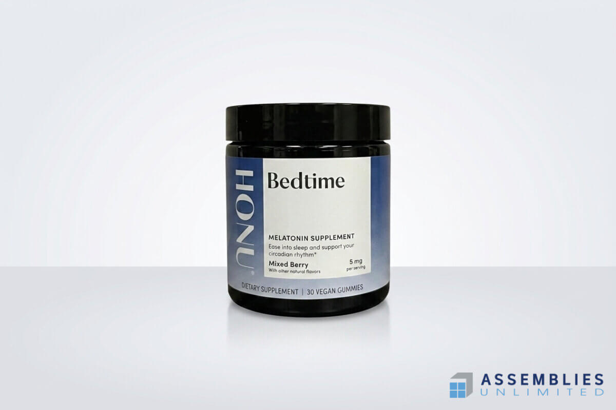 Bedtime Melatonin Gummies Supplement Bottle