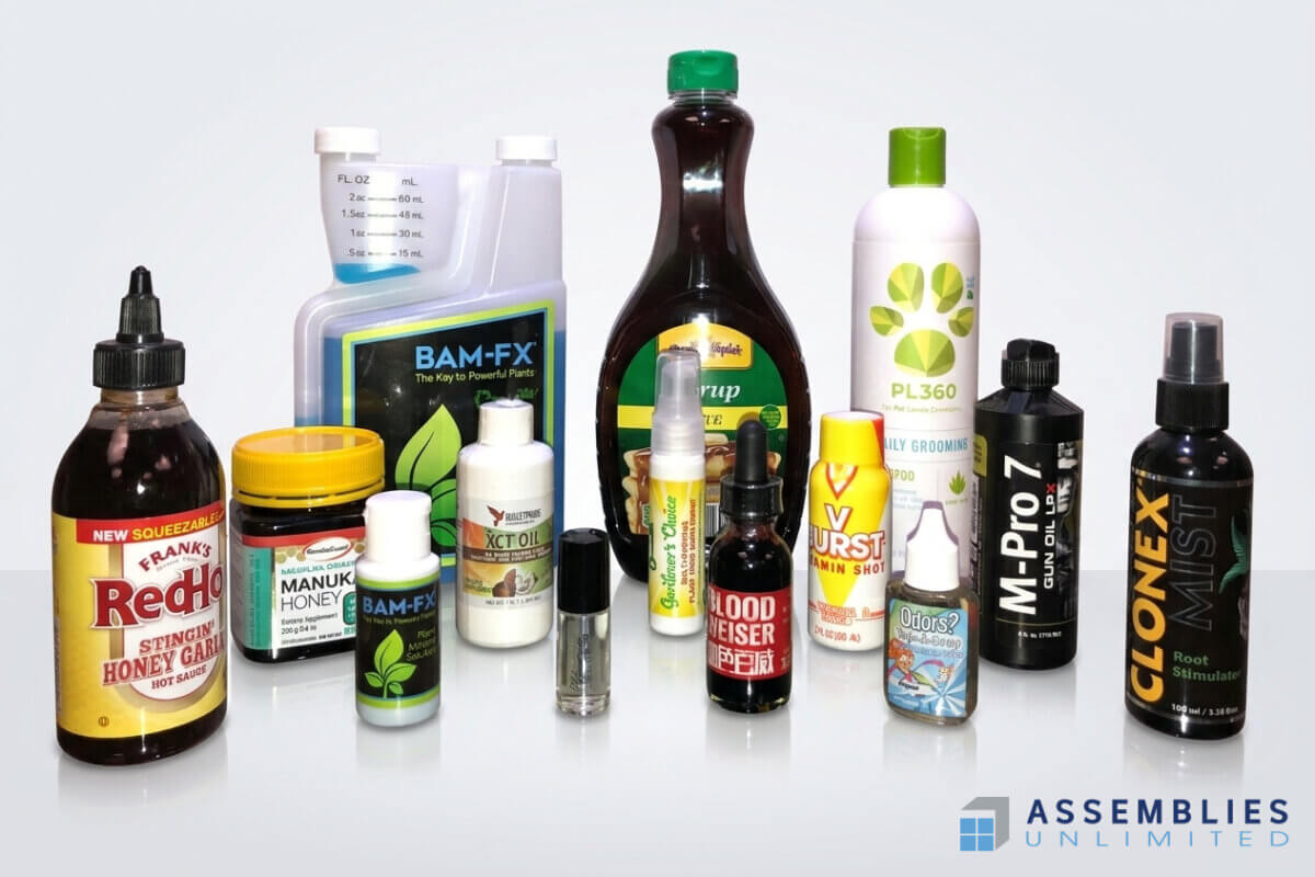 Bottle Packaging Hot Sauce Syrup Grooming Oil
