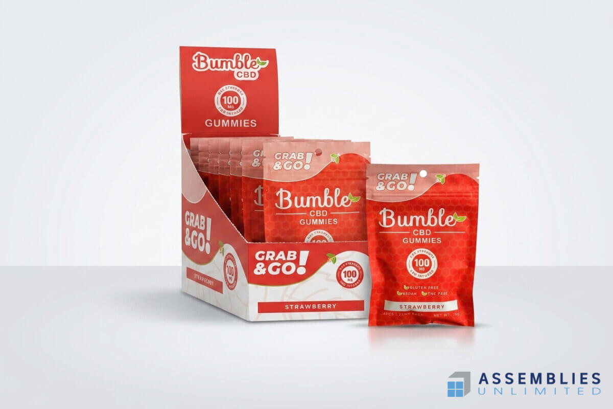 Bumble Cbd Gummies Pouch Wellness Packaging