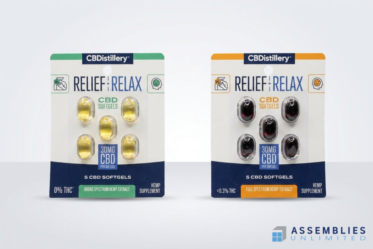 Cbd Softgel Wellness Packaging Relief Relax