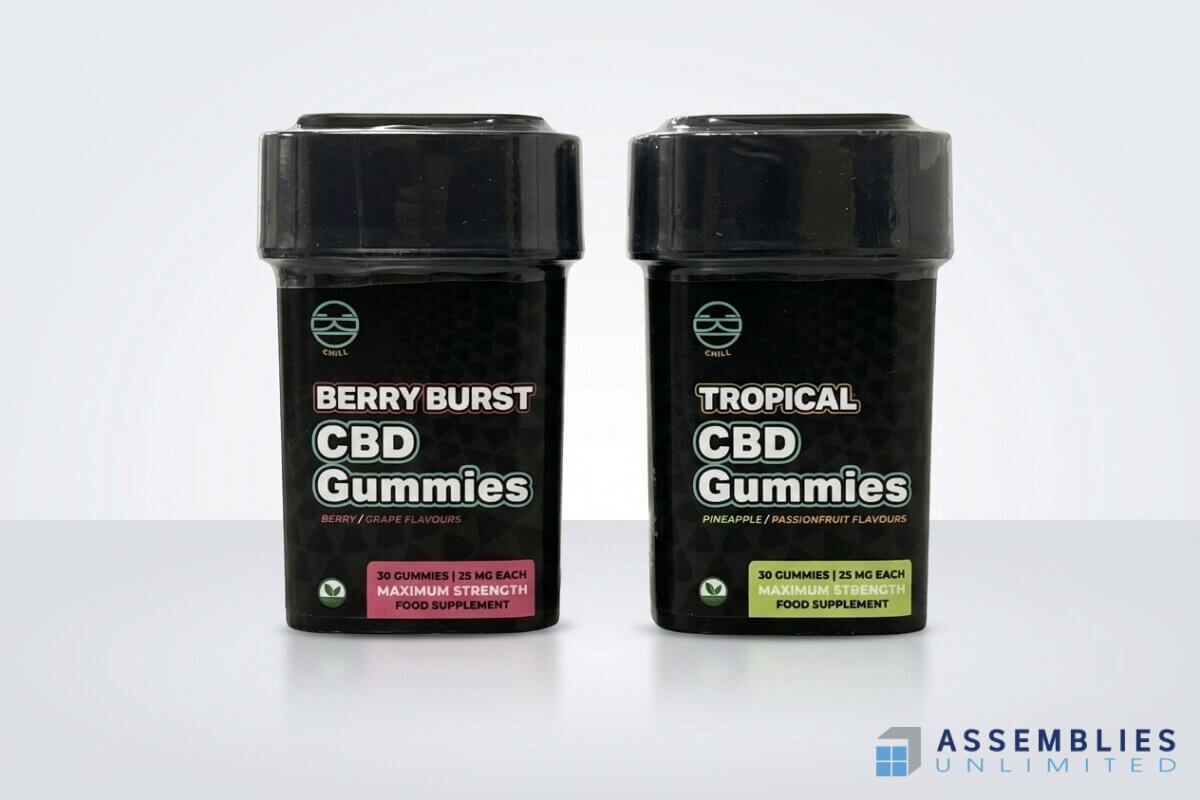 Chill Cbd Gummies Bottle Wellness Packaging