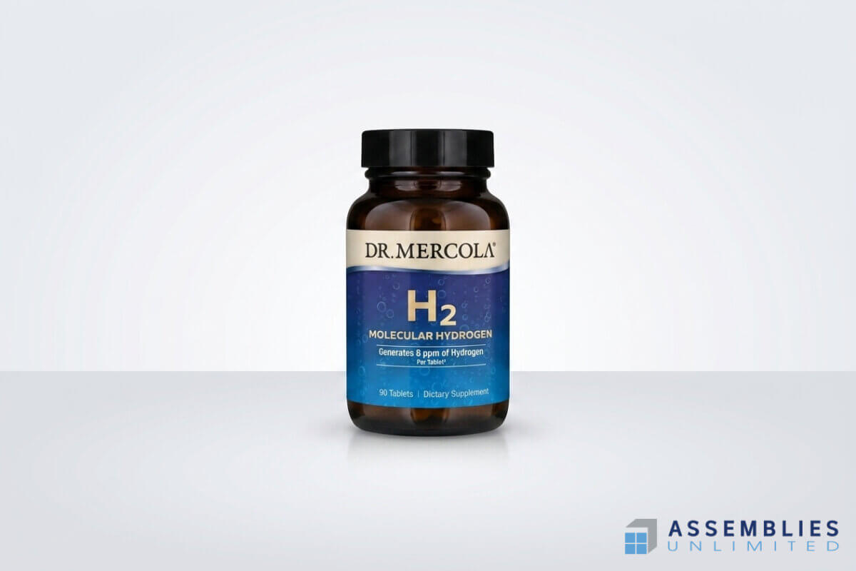 Dr Mercola Molecular Hydrogen Supplement Bottle