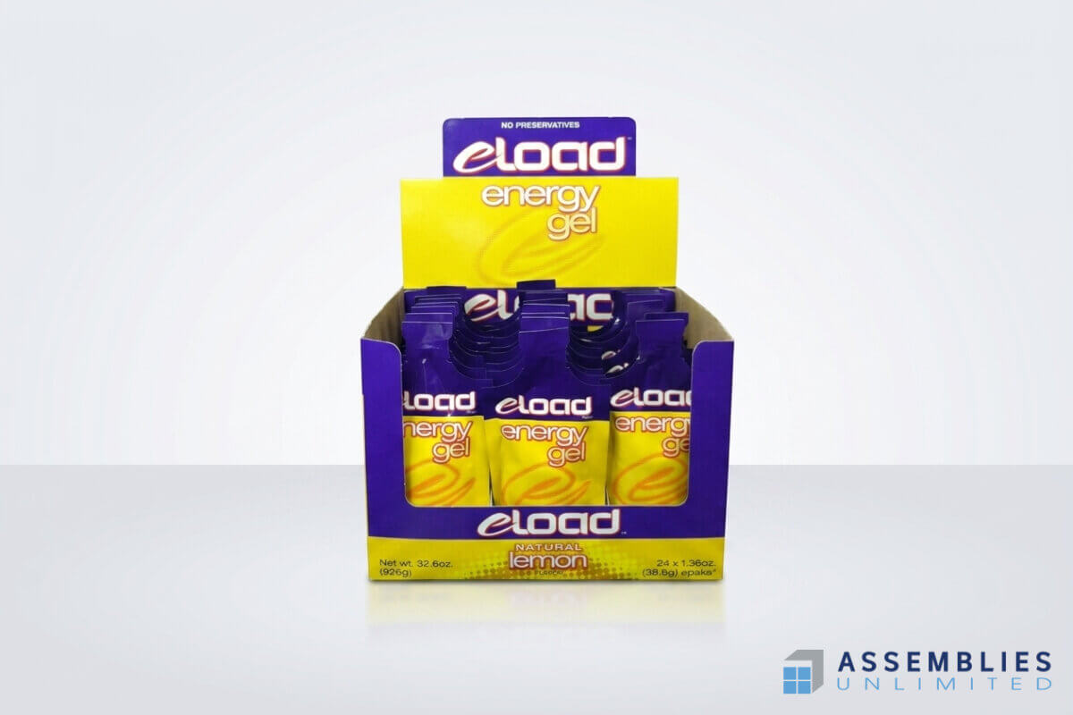 Eload Energy Gel Pop Display Packaging