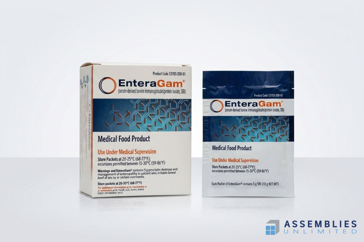 Enteragam Powder Filling Pouch Packaging