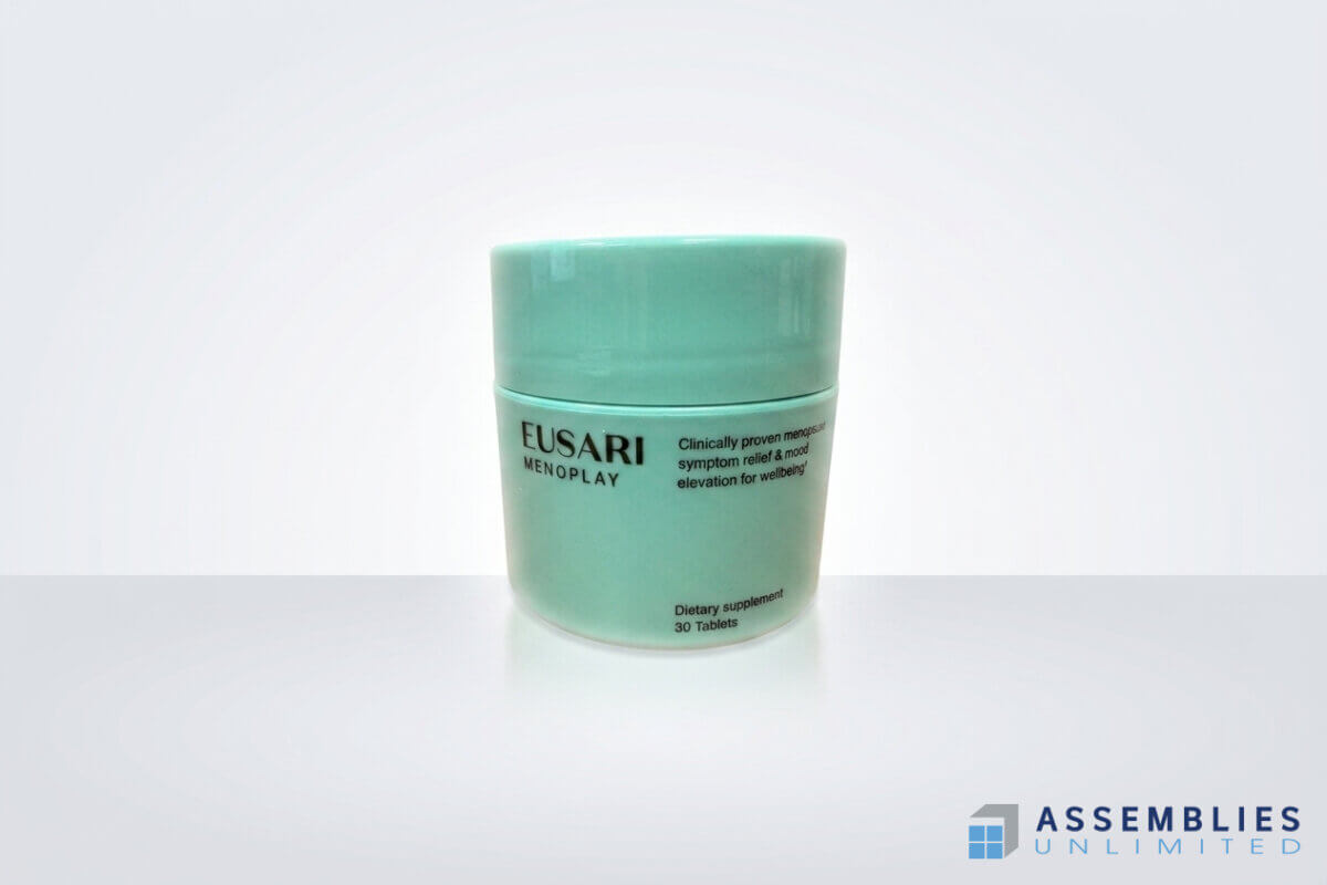 Eusari Menoplay Supplement Bottle Packaging