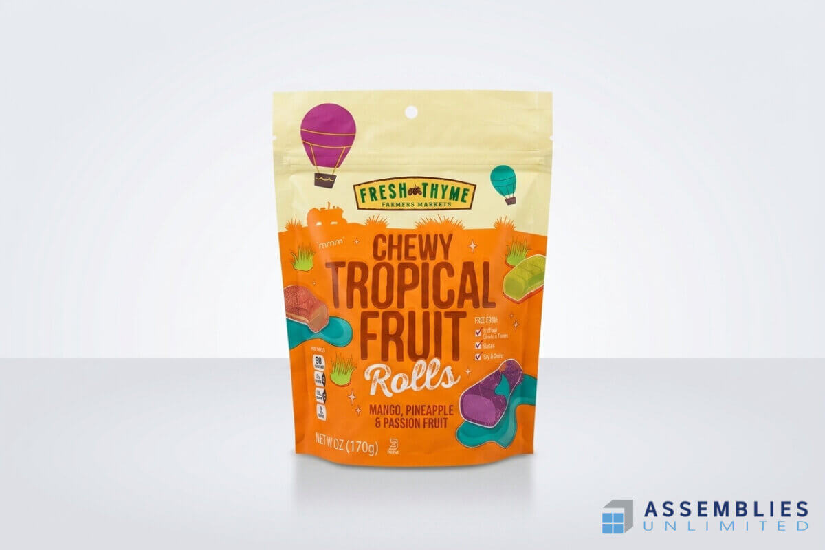 Fresh Thyme Chewy Tropical Fruit Rolls Pouch
