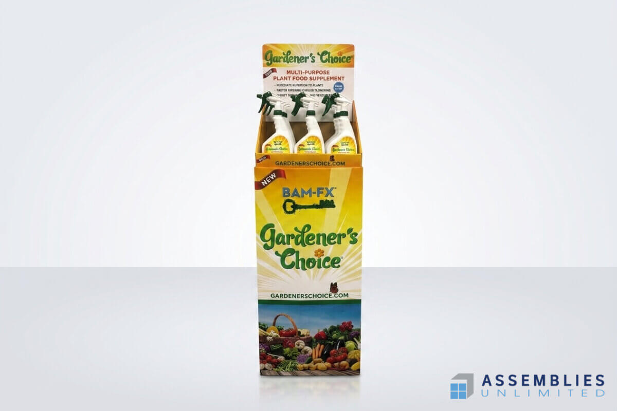 Gardeners Choice Plant Food Spray Display