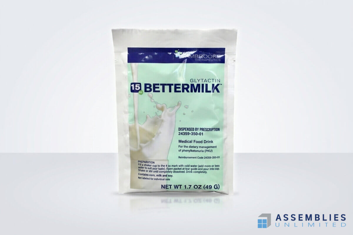 Glytactin Bettermilk Powder Pouch Packaging