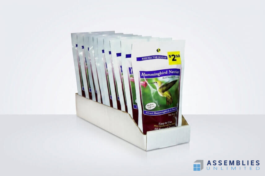 Hummingbird Nectar Sugar Pop Assembly Packaging