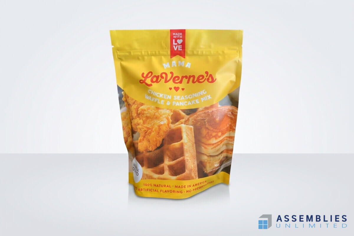 Mama La Vernes Chicken Waffle Pancake Mix Packaging