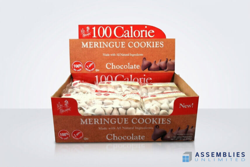 Miss Meringue Chocolate Cookies Pop Display