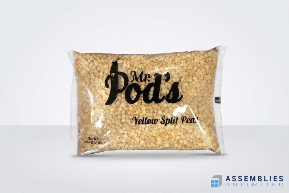 Mr Pods Yellow Split Peas Pouching