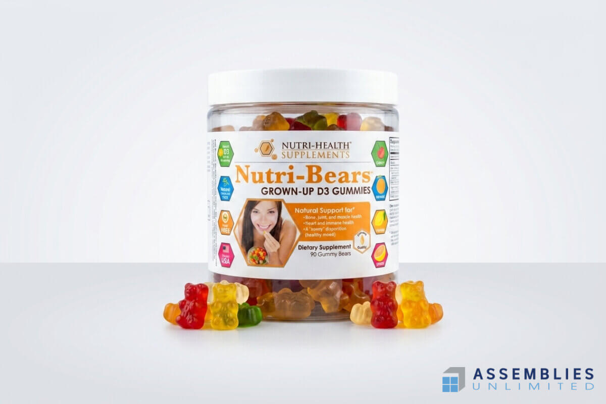 Nutri Health Gummy Bears D3 Supplement Bottle