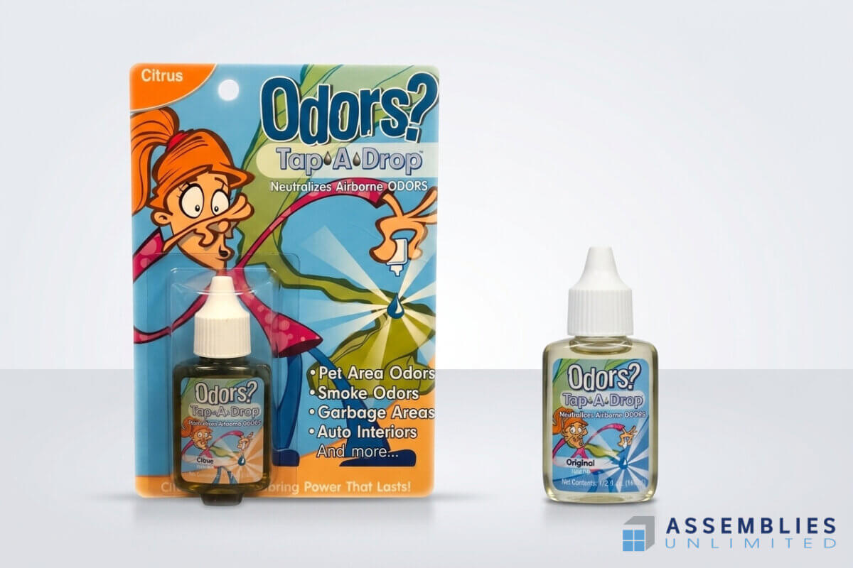 Odors Tap Drop Citrus Bottle Packaging