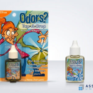 Odors Tap Drop Citrus Bottle Packaging