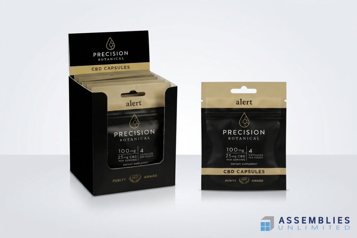 Precision Botanical Cbd Capsule Pouch Supplement Packaging