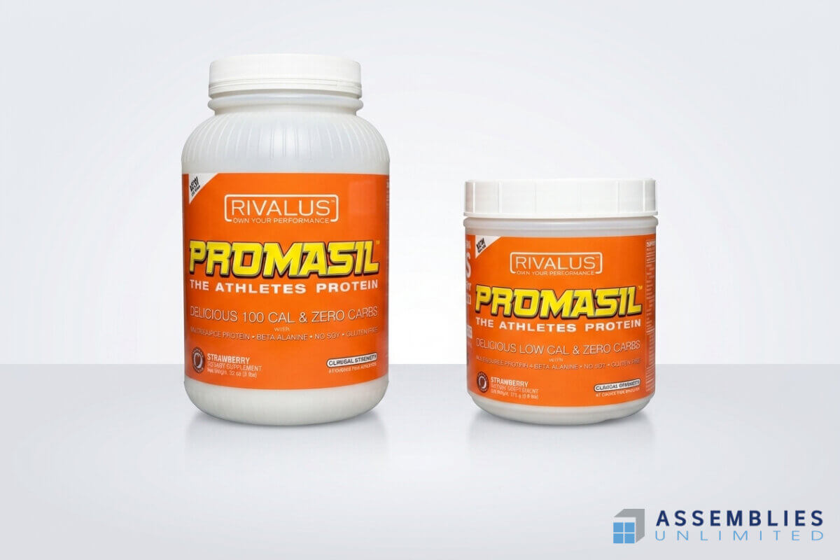 Promasil Supplement Bottle Filling Rivalus