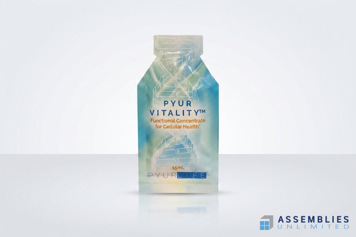 Pyur Vitality Supplement Pouch Packaging