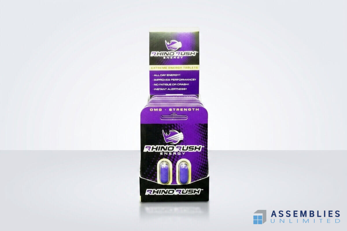 Rhino Rush Energy Supplement Packaging