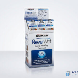 Rustoleum Neverwet Pop Display Packaging