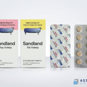 Sandland Sleep Supplement Blister Packaging