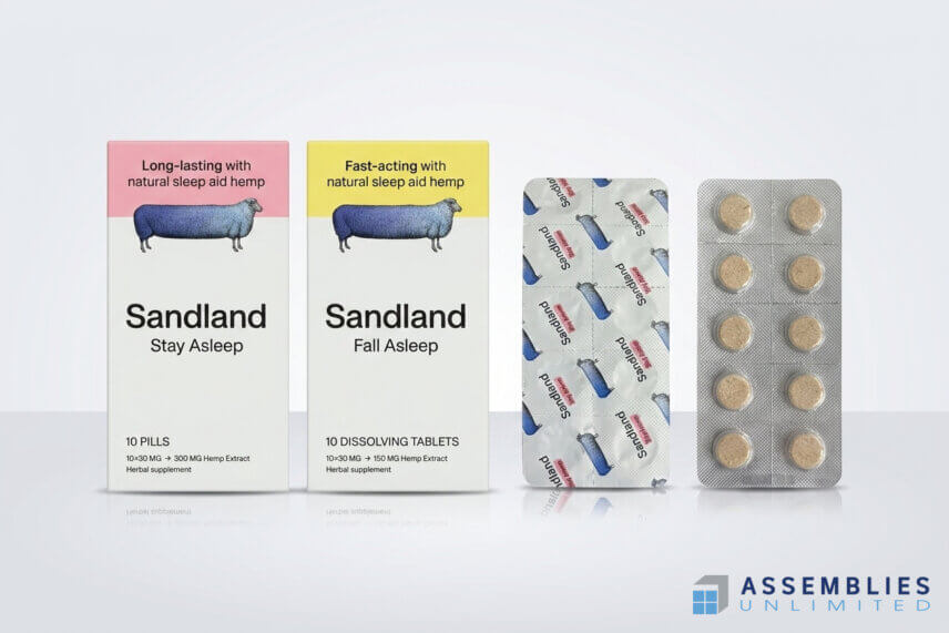 Sandland Sleep Supplement Blister Packaging