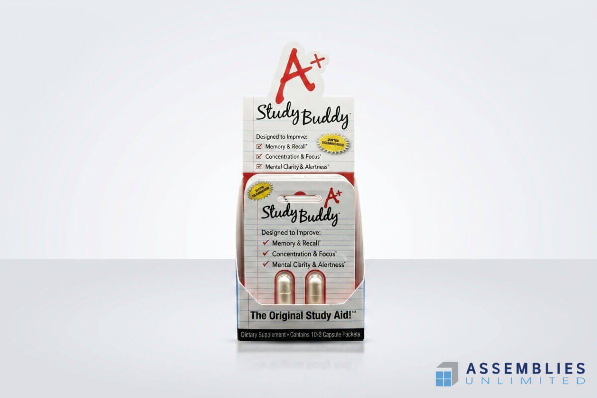 Study Buddy Supplement Capsule Packaging