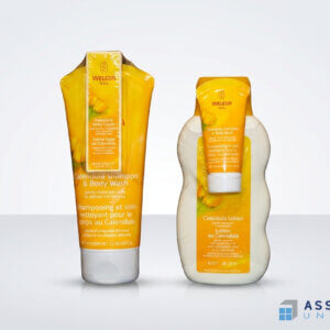 Weleda Calendula Baby Shampoo Body Wash Lotion Packaging