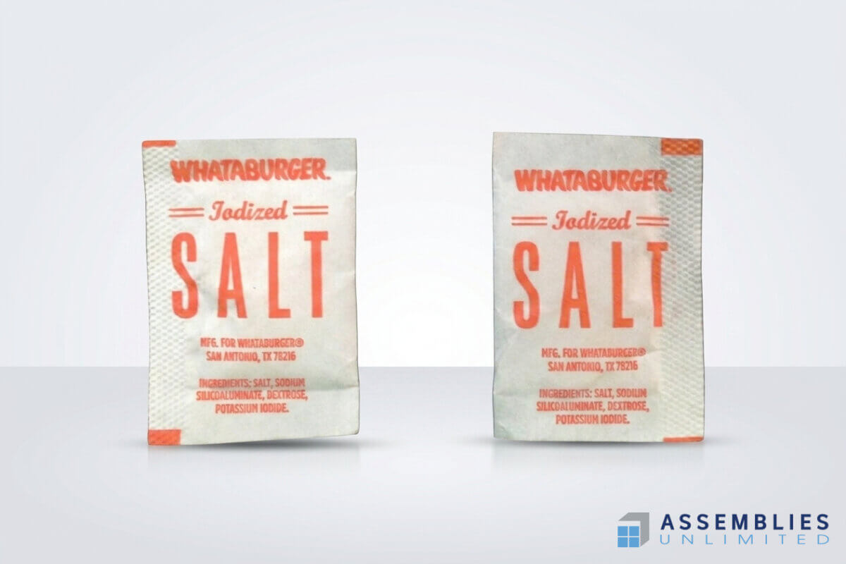 Whataburger Iodized Salt Packet Powder Filling