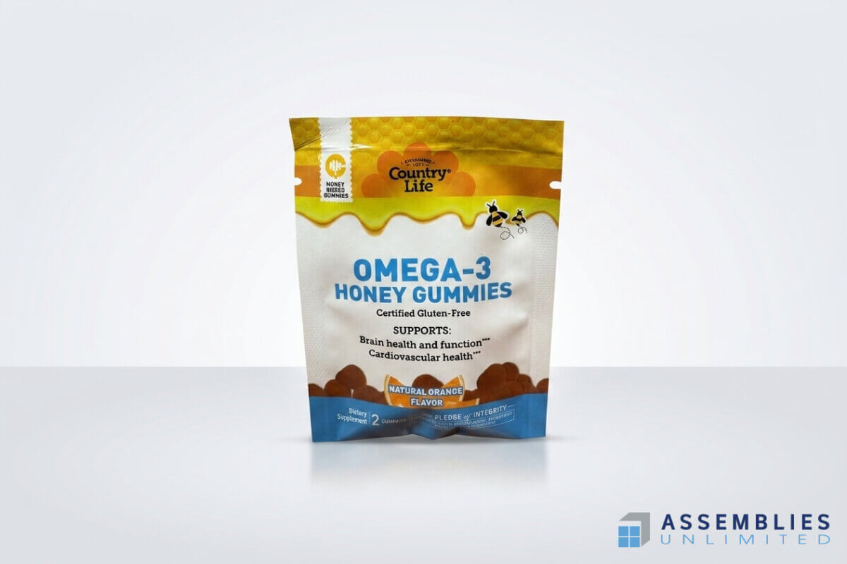 Country Life Omega Honey Gummies Pouch