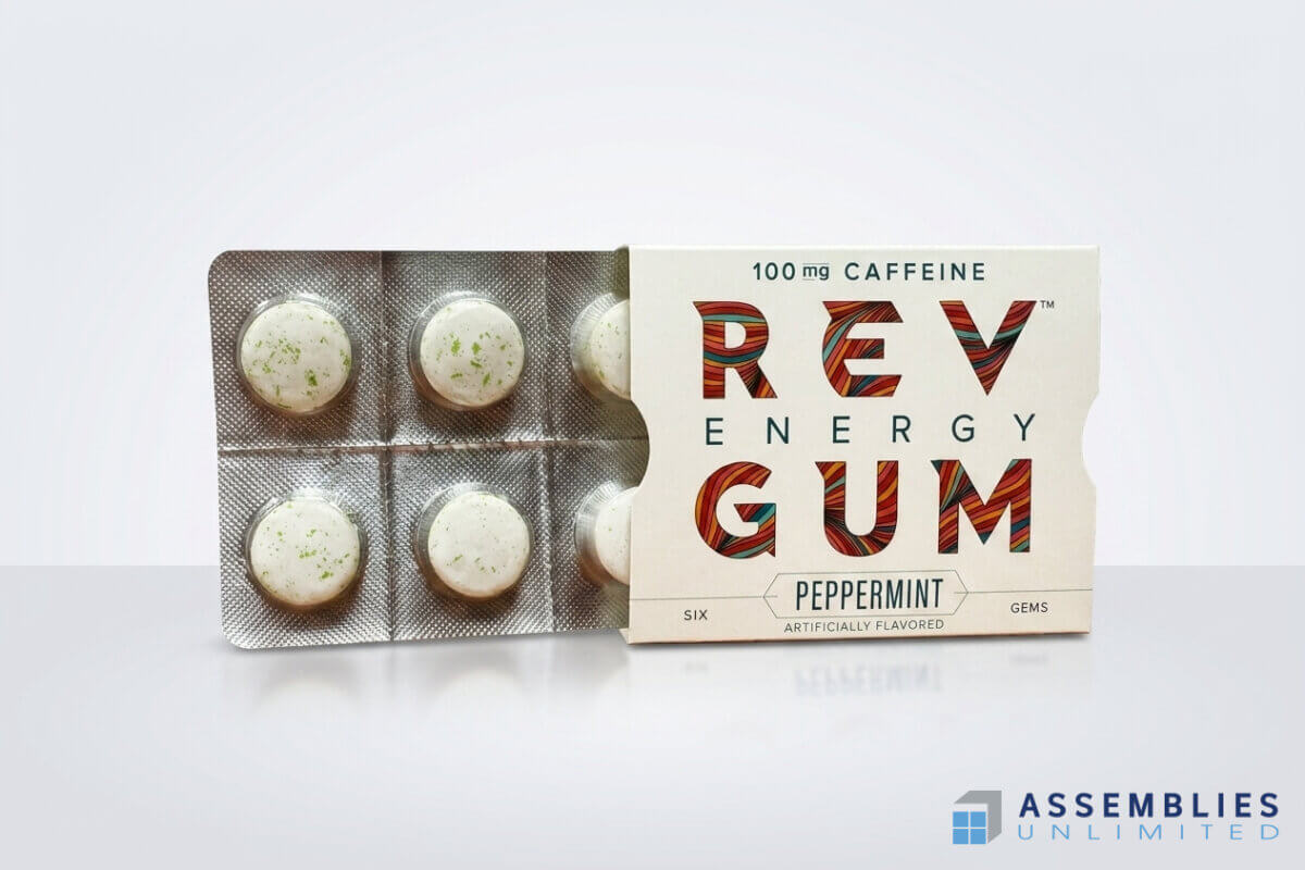 Rev Energy Gum Peppermint Blister Pack